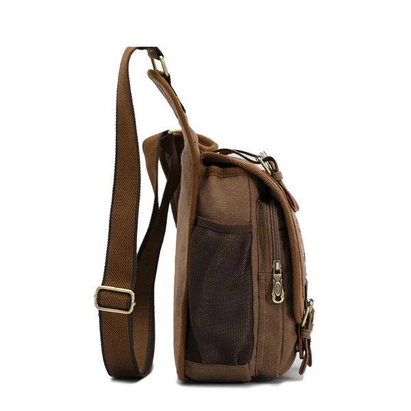 Retro Canvas Shoulder Tactical Pack - CadetAccessories